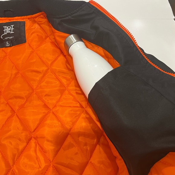 Ed Hardy, Men Bomber Jacket, Death Before Dishonor, Black - Picture 7 of 9